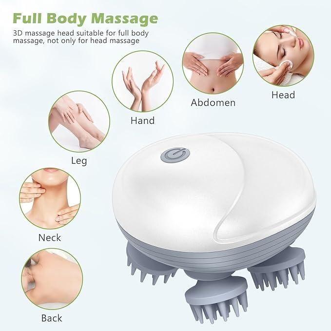 Electric Pet & Cat Massager – Handheld Waterproof Head & Body Kneading Massager for Cats & Dogs