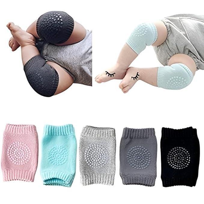 Anti-Slip Baby Crawling Knee Pads - Breathable Safety Protector (2 Pairs)