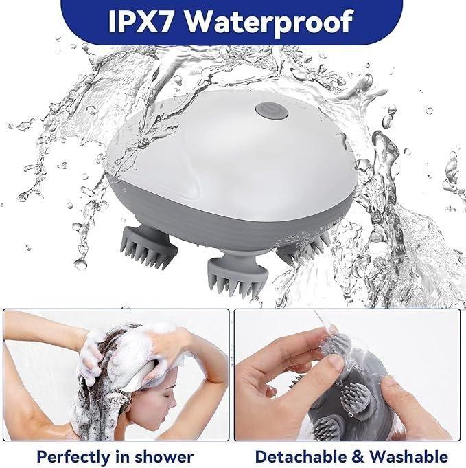 Electric Pet & Cat Massager – Handheld Waterproof Head & Body Kneading Massager for Cats & Dogs