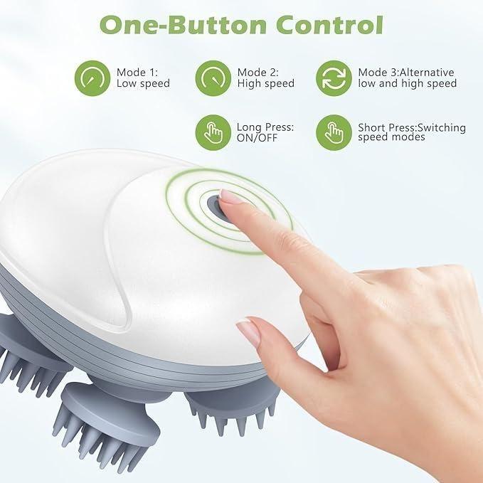 Electric Pet & Cat Massager – Handheld Waterproof Head & Body Kneading Massager for Cats & Dogs