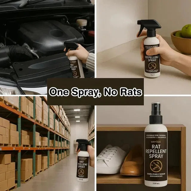 Herbal Rat & Rodent Repellent Spray for Home & Car (Pack of 3)