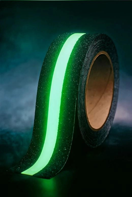 Anti-Slip Luminous Glow-in-the-Dark Safety Tape - 5 Meters (Pack of 1)